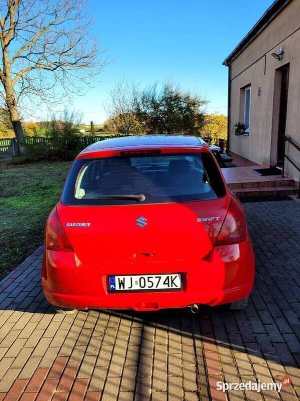 Używany Suzuki Swift 2007 Czerwony Hatchback