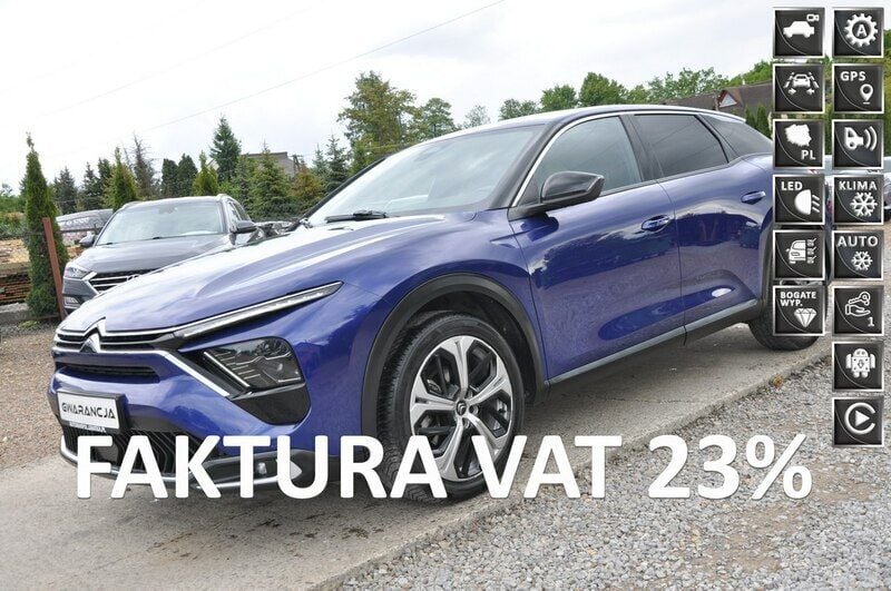 Niebieski ciemny (metalik, perła) Używany 2023 Citroën C5 X Kombi | 80 800 zł (Drogi) - Obraz 1/4