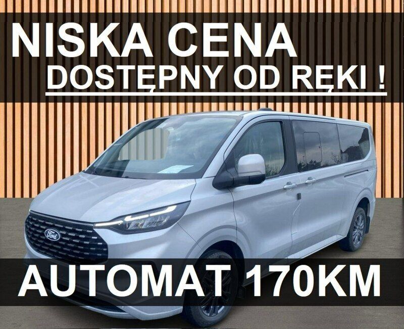 Srebrny (metalik) Nowe 2024 Ford Tourneo Custom Titanium Minivan | 264 450 zł (Uczciwa cena) - Obraz 1/4