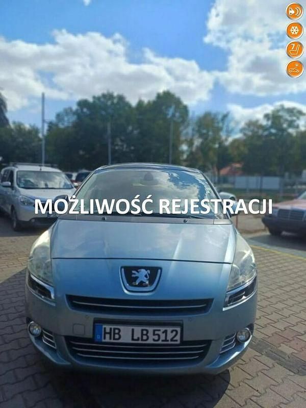 Niebieski Używany 2009 Peugeot 5008 Minivan | 12 400 zł (Uczciwa cena) - Obraz 1/4