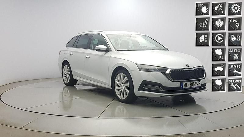 Biały Używany 2021 Skoda Octavia Style Kombi | 89 850 zł (Uczciwa cena) - Obraz 1/4
