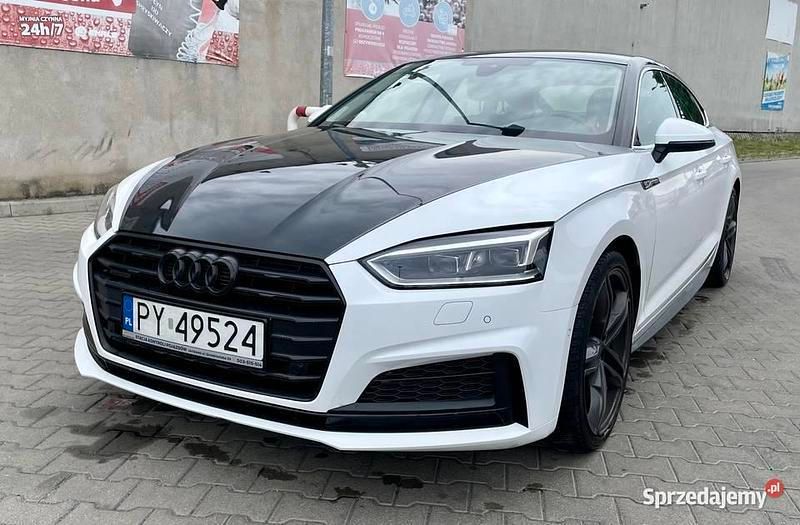 Biały Używany 2018 Audi A5 Coupe | 89 800 zł (Uczciwa cena) - Obraz 1/4