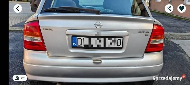 Szary Używany 1999 Opel Astra Hatchback | 3400 zł (Uczciwa cena) - Obraz 1/4