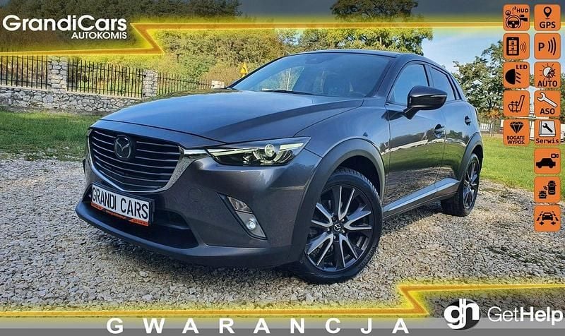 Szary Używany 2018 Mazda CX-3 SUV | 48 900 zł (Uczciwa cena) - Obraz 1/4