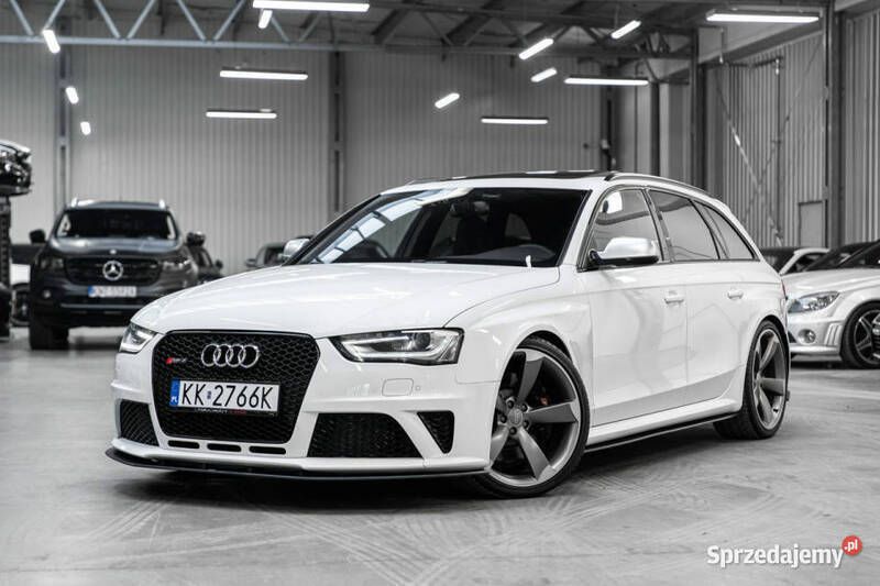 Biały Używany 2014 Audi RS4 S-Line Kombi | 249 366 zł - Obraz 1/4