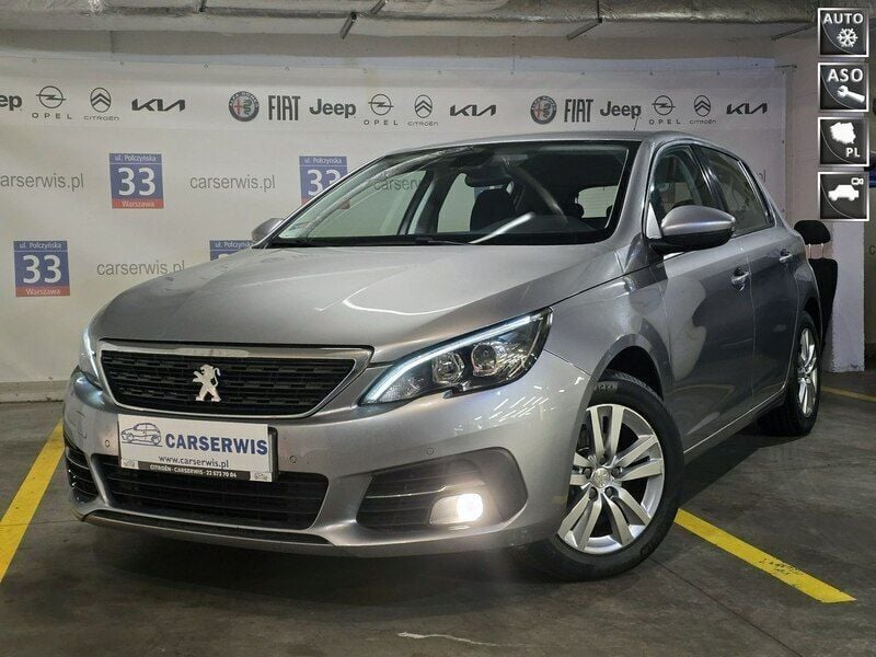 Szary (metalik) Używany 2019 Peugeot 308 Hatchback | 42 800 zł (Dobra cena) - Obraz 1/4