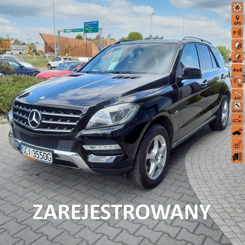 Czarny Używany 2013 Mercedes ML350 SUV | 65 900 zł - Obraz 1/4