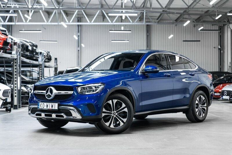 Niebieski Używany 2020 Mercedes GLC220 SUV | 169 000 zł - Obraz 1/4