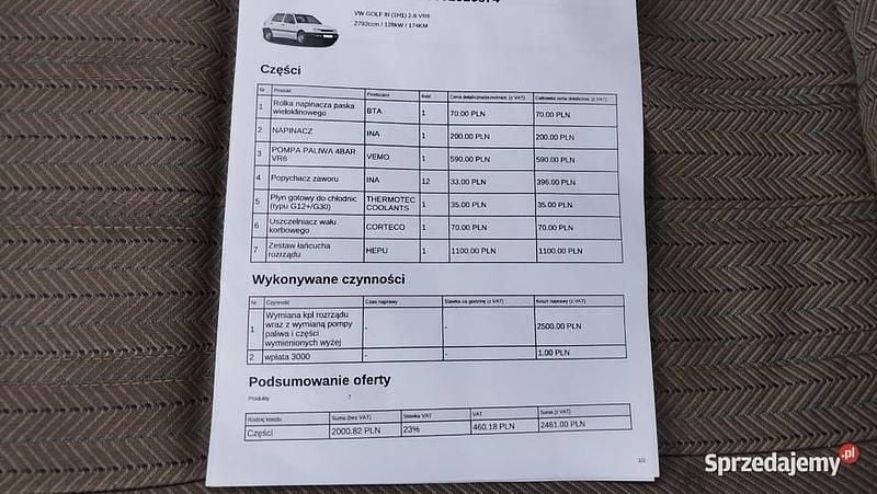 Używany VW Golf II 1989 Szary Hatchback