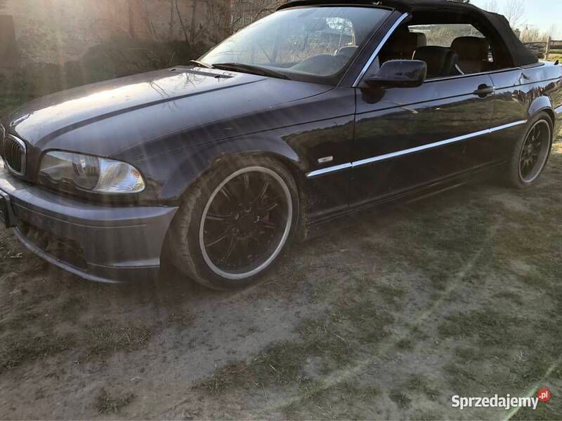 Niebieski Używany 2001 BMW 330 Kabriolet | 16 400 zł - Obraz 1/4
