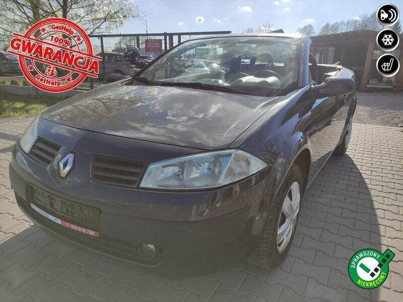 Szary Używany 2005 Renault Mégane Cabriolet Kabriolet | 8900 zł - Obraz 1/4