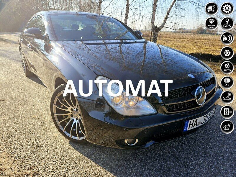 Czarny (metalik) Używany 2004 Mercedes CLS500 Sedan/Limuzyna | 36 900 zł - Obraz 1/4