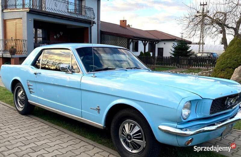 Niebieski Używany 1966 Ford Mustang Coupe | 64 900 zł - Obraz 1/4