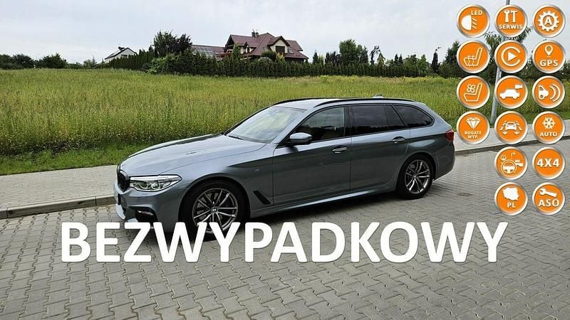 Grafitowy Używany 2018 BMW 530 Shadowline Kombi | 124 900 zł (Dość drogi) - Obraz 1/4