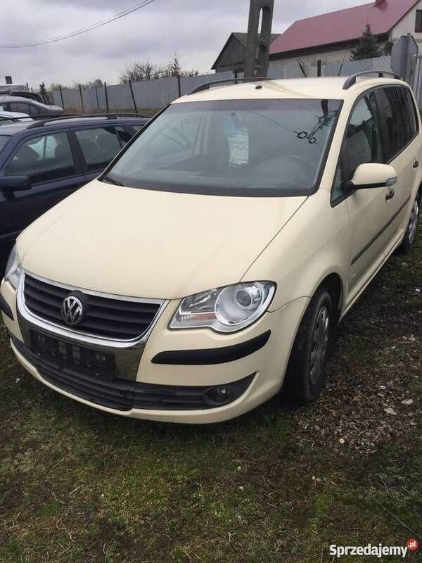 Beżowy Używany 2009 VW Touran Minivan | 12 800 zł (Dobra cena) - Obraz 1/2
