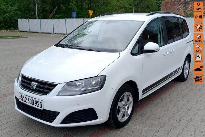 Biały (metalik) Używany 2017 Seat Alhambra Minivan | 74 900 zł (Super Cena) - Obraz 1/4