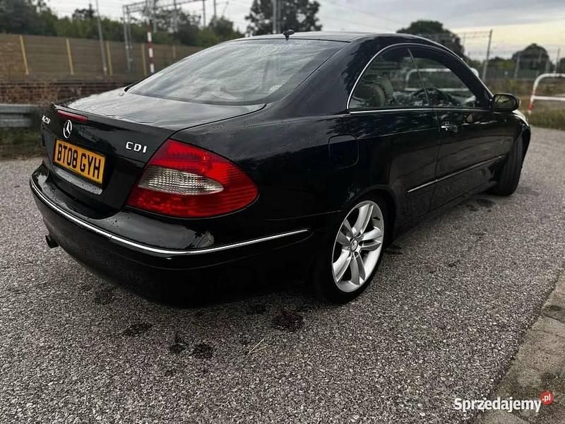 Czarny Używany 2008 Mercedes CLK220 Coupe | 8700 zł - Obraz 1/4