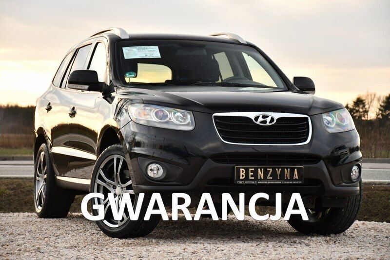 Czarny (metalik, perła) Używany 2010 Hyundai Santa Fe SUV | 36 999 zł - Obraz 1/4