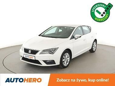 Biały Używany 2020 Seat Leon Hatchback | 50 900 zł (Uczciwa cena) - Obraz 1/3