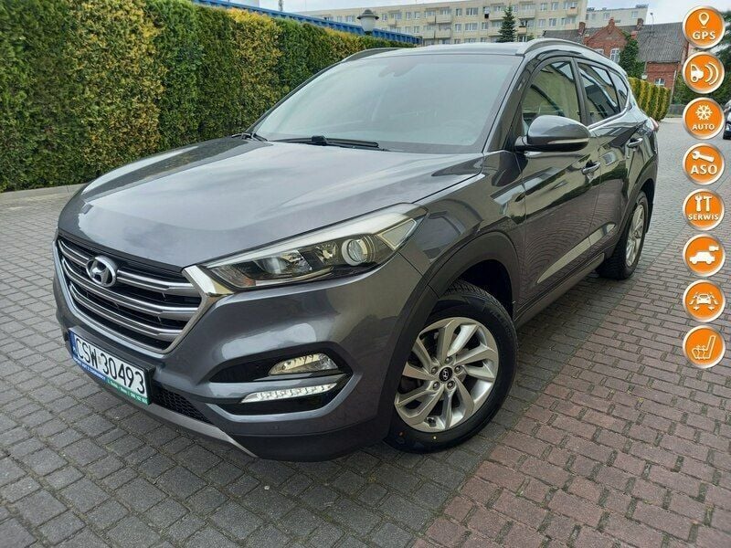 Szary Używany 2015 Hyundai Tucson SUV | 59 900 zł (Uczciwa cena) - Obraz 1/4