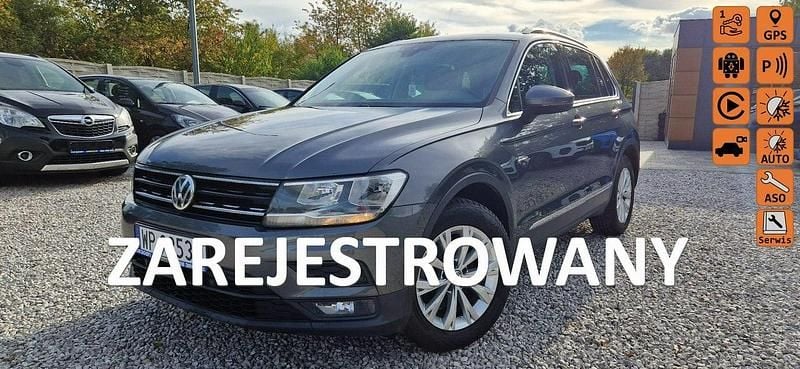 Szary (metalik) Używany 2018 VW Tiguan SUV | 74 900 zł (Uczciwa cena) - Obraz 1/4