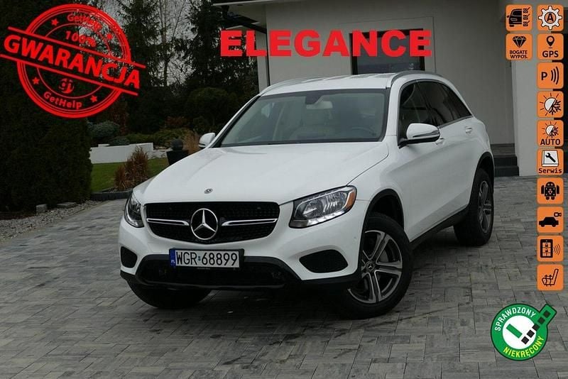 Biały Używany 2017 Mercedes GLC300 Elegance SUV | 98 500 zł (Drogi) - Obraz 1/4