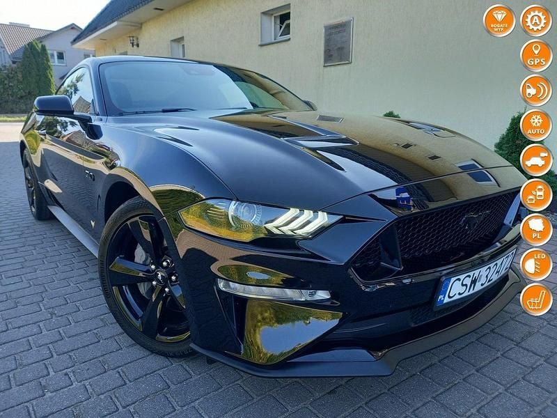 Czarny Używany 2021 Ford Mustang Coupe | 149 500 zł (Dobra cena) - Obraz 1/4