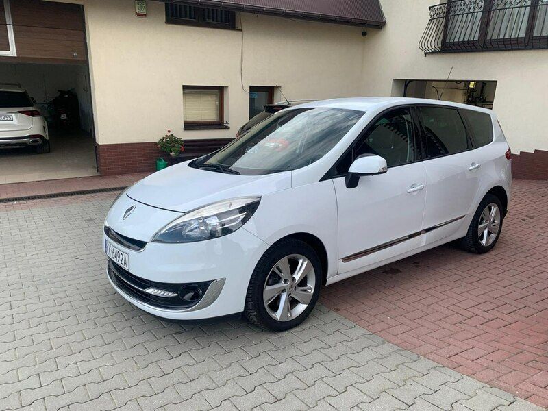 Biały Używany 2012 Renault Grand Scénic III Minivan | 22 300 zł - Obraz 1/4