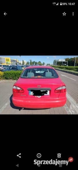 Używany Chevrolet Lanos 100 KM (73 kW) 2000 Czerwony Sedan/Limuzyna