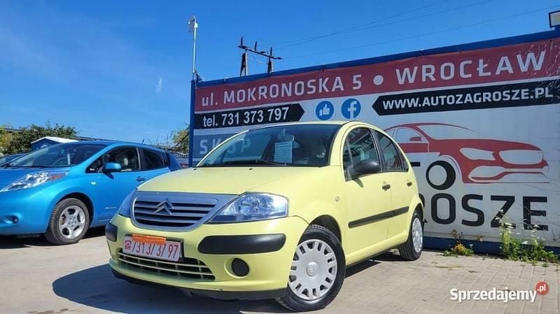 Zielony Używany 2002 Citroën C3 Hatchback | 3990 zł (Uczciwa cena) - Obraz 1/4