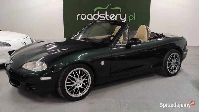 Zielony Używany 2001 Mazda MX5 Kabriolet | 36 900 zł - Obraz 1/4