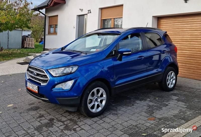 Niebieski Używany 2018 Ford Ecosport SUV | 53 500 zł (Dość drogi) - Obraz 1/4