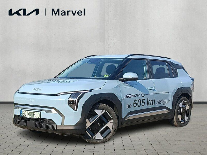 Niebieski jasny (metalik) Używany 2024 Kia EV3 SUV | 179 900 zł - Obraz 1/4
