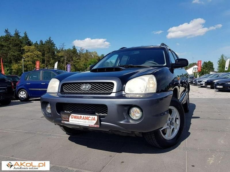 Czarny Używany 2003 Hyundai Santa Fe SUV | 12 500 zł - Obraz 1/1