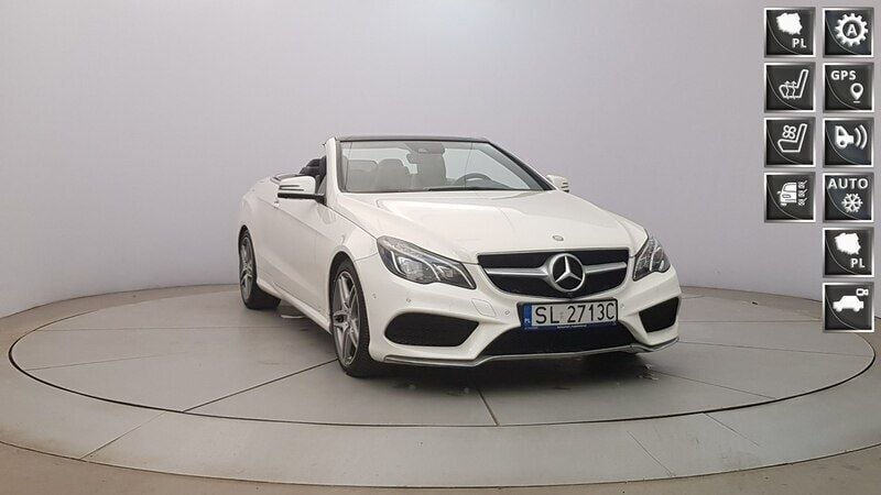 Biały Używany 2013 Mercedes E250 Kabriolet | 74 850 zł - Obraz 1/4