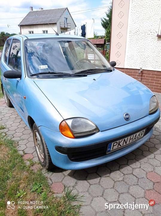 Niebieski Używany 2001 Fiat Seicento Hatchback | 1800 zł (Uczciwa cena) - Obraz 1/4