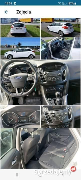 Używany Ford Focus 2016 Biały Hatchback