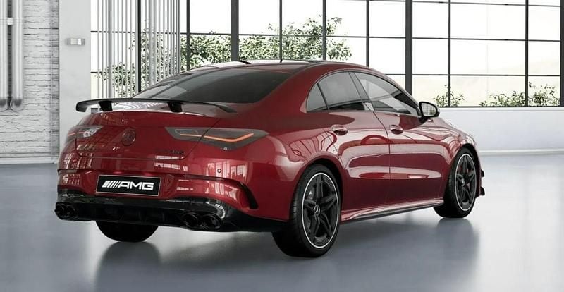 Nowe Mercedes CLA45 AMG AMG 421 KM (309 kW) 2025 Czerwony (metalik) Coupe