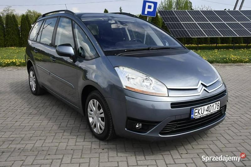 Szary Używany 2008 Citroën Grand C4 Picasso Minivan | 12 900 zł - Obraz 1/4