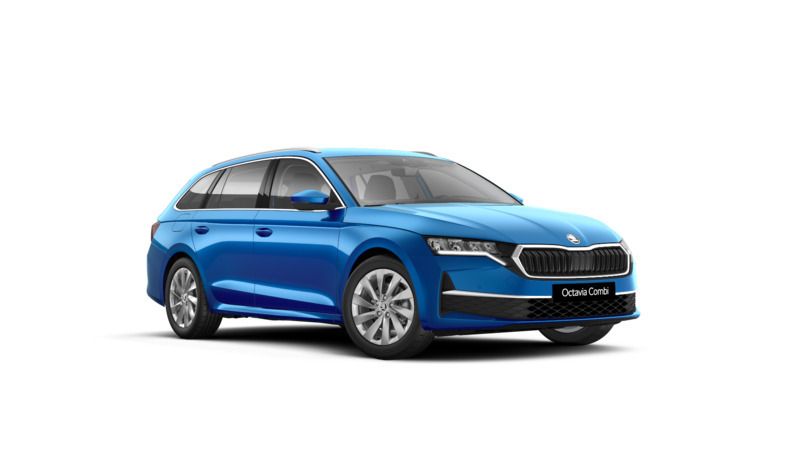 Błękit race metalizowany Nowe 2025 Skoda Octavia Selection Kombi | 153 450 zł (Uczciwa cena) - Obraz 1/4