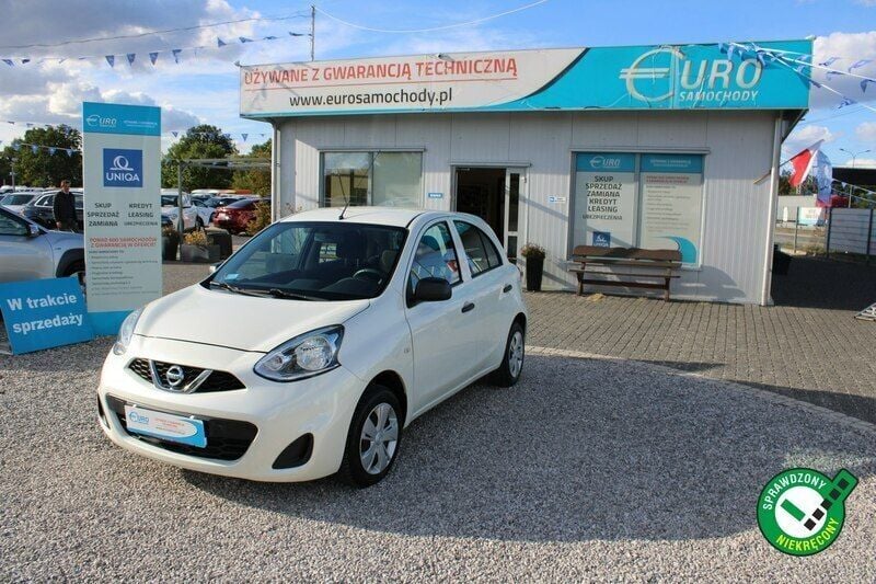 Biały (metalik) Używany 2017 Nissan Micra Hatchback | 24 308 zł (Dobra cena) - Obraz 1/4