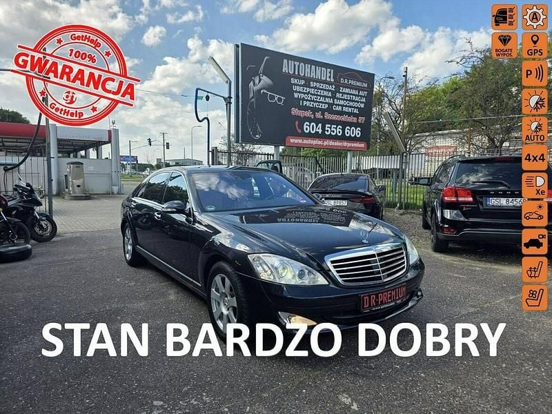 Czarny Używany 2009 Mercedes S320 Sedan/Limuzyna | 39 990 zł - Obraz 1/4