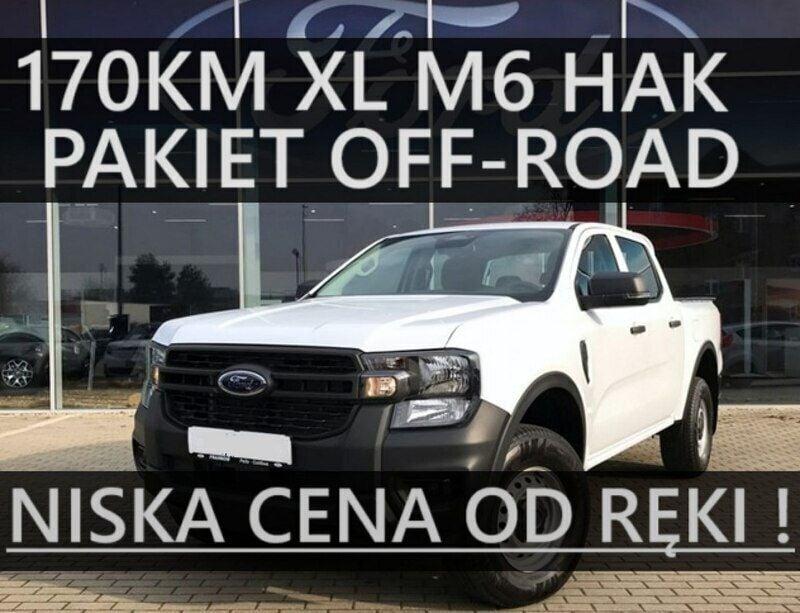 Biały Nowe 2025 Ford Ranger XL Pickup | 158 547 zł (Dobra cena) - Obraz 1/3
