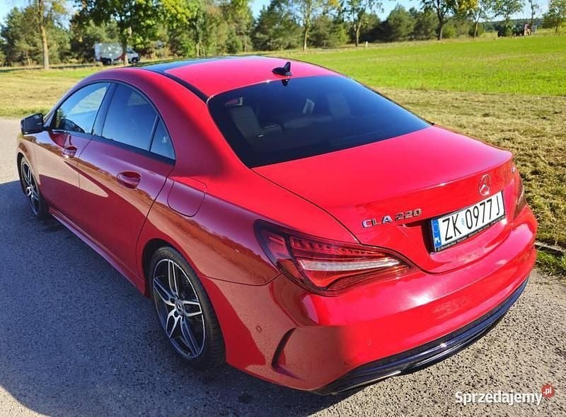 Używany Mercedes CLA220 AMG line 2018 Czerwony Sedan/Limuzyna