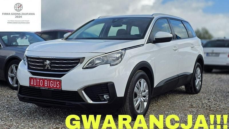 Biały Używany 2018 Peugeot 5008 Minivan | 54 900 zł (Uczciwa cena) - Obraz 1/4
