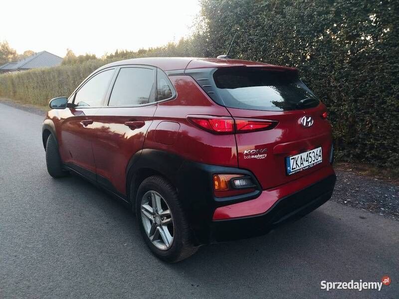 Bordowy Używany 2019 Hyundai Kona SUV | 49 900 zł (Super Cena) - Obraz 1/4