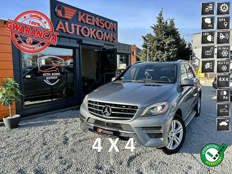 Szary Używany 2015 Mercedes ML350 SUV | 89 900 zł - Obraz 1/4