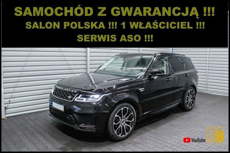 Czarny (metalik) Używany 2018 Land Rover Range Rover Sport SUV | 149 999 zł - Obraz 1/4