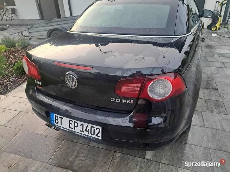 Czarny Używany 2007 VW Eos Kabriolet | 15 500 zł - Obraz 1/4