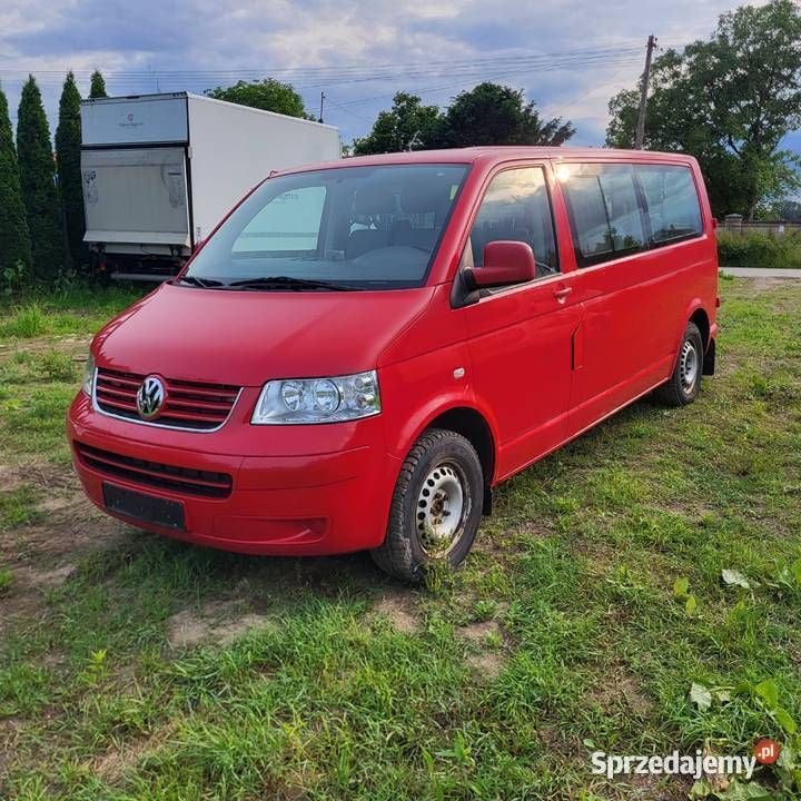 Czerwony Używany 2008 VW T5 Van | 31 000 zł (Uczciwa cena) - Obraz 1/4